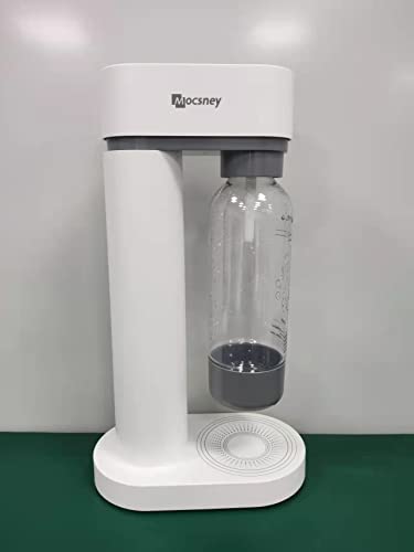 Mocsney Soda-pop making machines, Sparkling Water Maker with Bottle, Sparkling Water and Soda Maker for Home, White,800ML