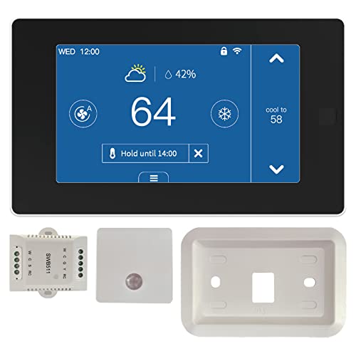 MOES Smart Thermostat with Remote Sensor and C-Wire Adapter