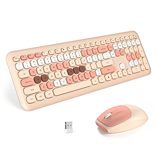MOFii Wireless Keyboard and Mouse Set - Colorful Full Size