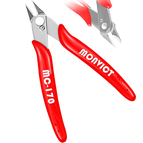MONVICT 5 Inch Micro Wire Cutters with Ultra Sharp Cutting Edge