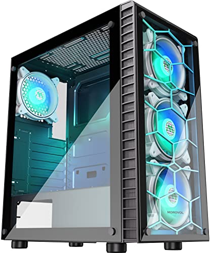 MOROVOL R7Q4 PC Case: Affordable and Stylish with ARGB Fans