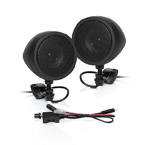 Motorcycle Speakers with Built-in Bluetooth Amplifier