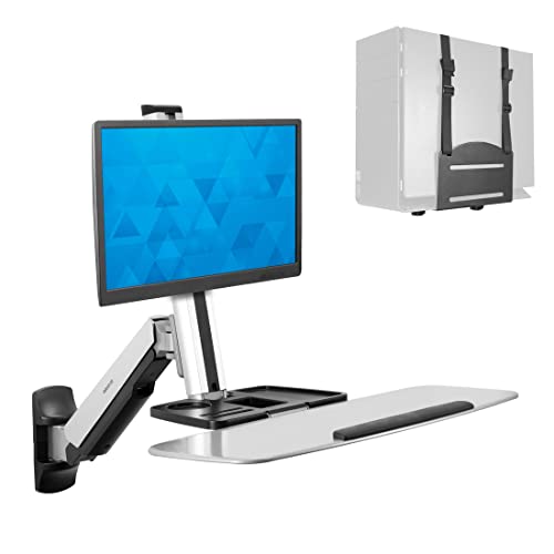Mount-It! Sit Stand Wall Mount Workstation