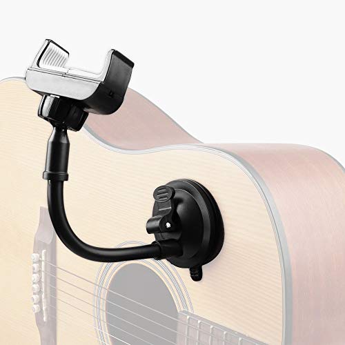 Mr.Power Smart Phone Smartphone Holder Mount Clip Suction Cup for Acoustic Electric Classical Guitar (Suction Cup Phone Holder)
