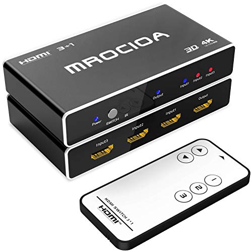 Mrocioa HDMI Switch 3 in 1 Out 4K@30Hz