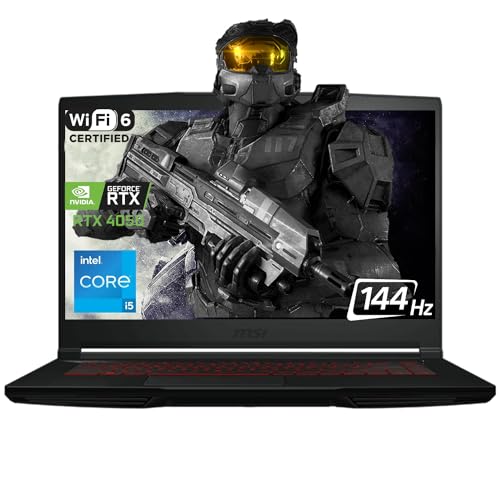 MSI Thin GF63 Gaming Laptop, 15.6" 144Hz FHD, 12th Gen Intel Core i5-12450H, RTX 4050, 64GB RAM, 2TB SSD