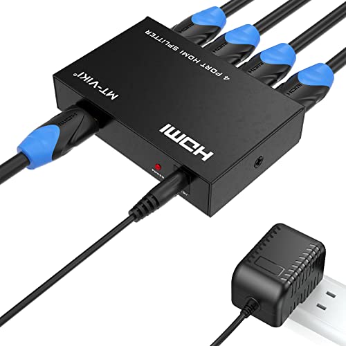 4K HDMI Splitter 1 in 3 Out 【with 3.9 FT HDMI Cable】, 1×3 HDMI Splitter  Support