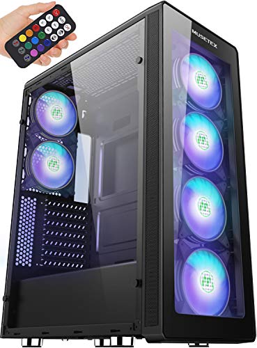 MUSETEX ATX Mid-Tower PC Gaming Case - Enhance Your Gaming Experience