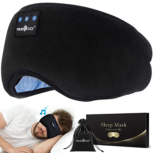 MUSICOZY Bluetooth Sleep Headphones Eye Mask