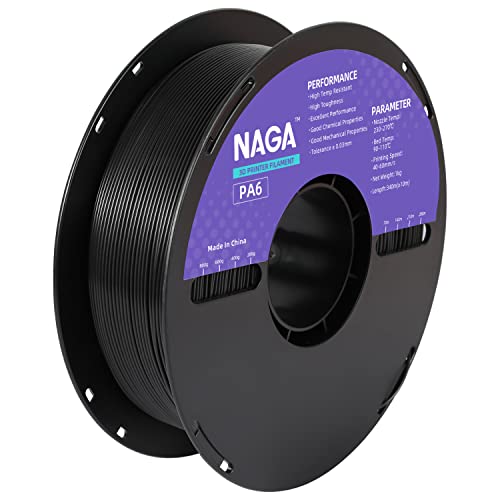 NAGA PA6 Nylon 3D Printer Filament - High Performance, Durable Filament