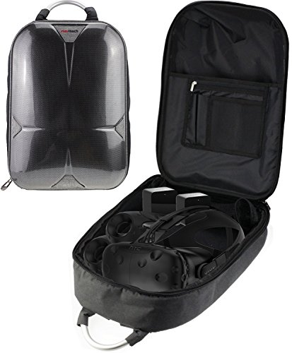 Navitech Rugged Grey Backpack for Merge VR/AR Goggles