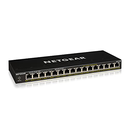 NETGEAR 16-Port Gigabit Ethernet Unmanaged PoE+ Switch