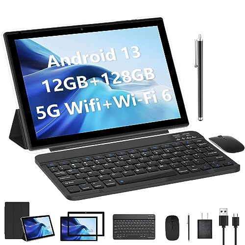 Newest Android 13 Tablet with Keyboard 10 Inch