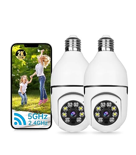 NoahTec 2K Light Bulb Security Cameras