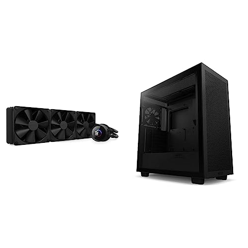 NZXT Kraken 360mm AIO CPU Liquid Cooler with H7 Flow ATX Mid Tower PC Gaming Case