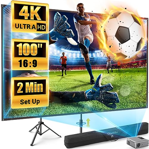 OlarHike Portable Projector Screen with Stand