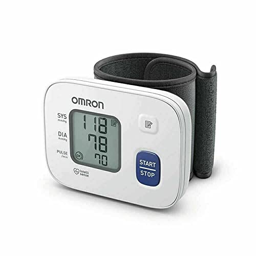 Omron 6161 Wrist Blood Pressure Monitor with 30 Memory, Intellisense