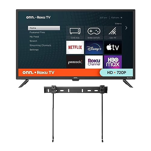 ONN 32-Inch HD 720p Smart TV with Free Wall Mount