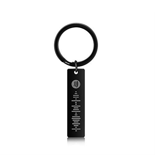 OPALSTOCK Spotify Music Code Keychain Bracelet