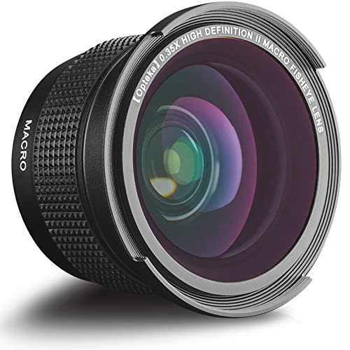 Opteka 58MM 0.35x Fisheye Lens for Canon DSLR Cameras