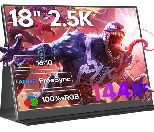 OUNSHLI 2.5K 144Hz Portable Gaming Monitor