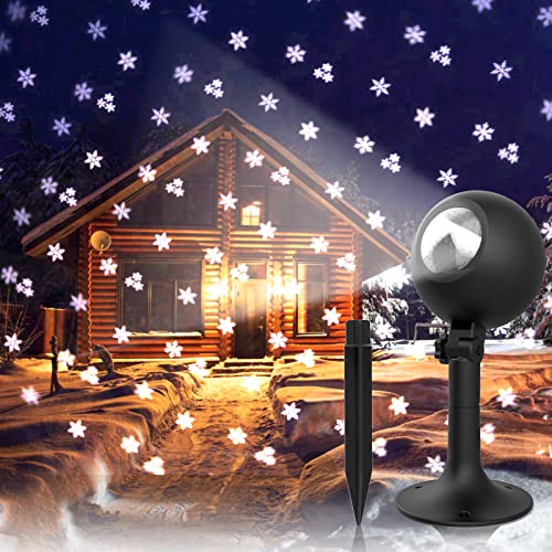 Outdoor Snowflake Projection Light for Christmas Decorations