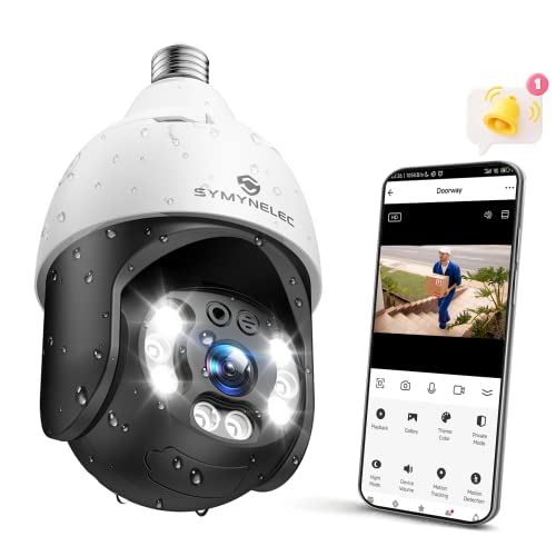 Outdoor Waterproof 2K Light Bulb Security Camera