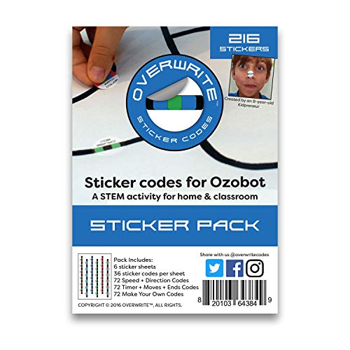 Ozobot Overwrite Sticker Codes