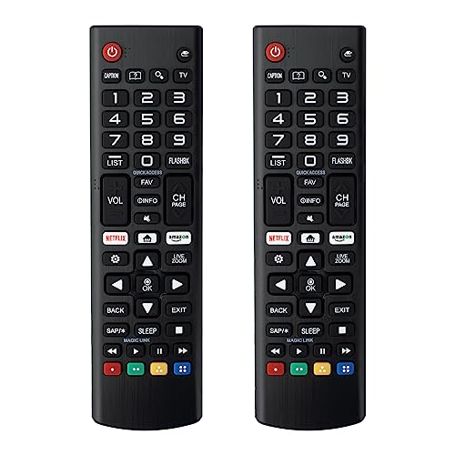 (Pack of 2) Universal Remote Control Compatible for LG-Smart-TV-Remote All LG LCD LED HDTV 3D Smart TV Models