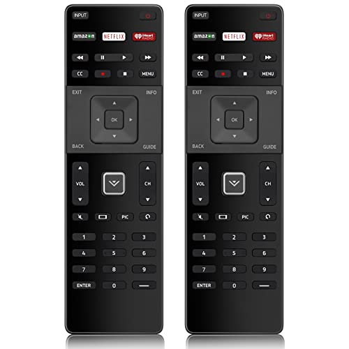 (Pack of 2) XRT122 Universal Replacement Remote Control for VIZIO-D Series E Series M Series LED HDTV Smart TVs