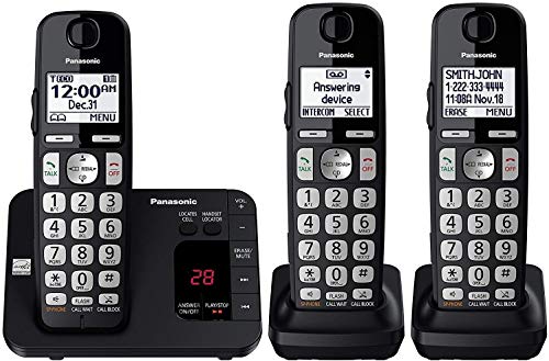 Panasonic DECT 6.0 Cordless Phone System - 3 Handsets