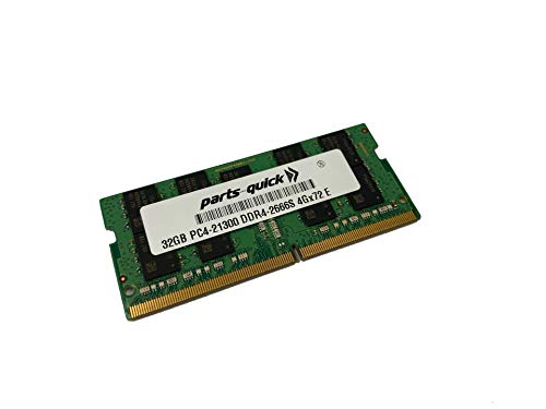 parts-quick 32GB (1 X 32GB) Compatible Memory for HP Z2 Mini G4 Workstation DDR4-2666 ECC SODIMM (Intel Xeon)