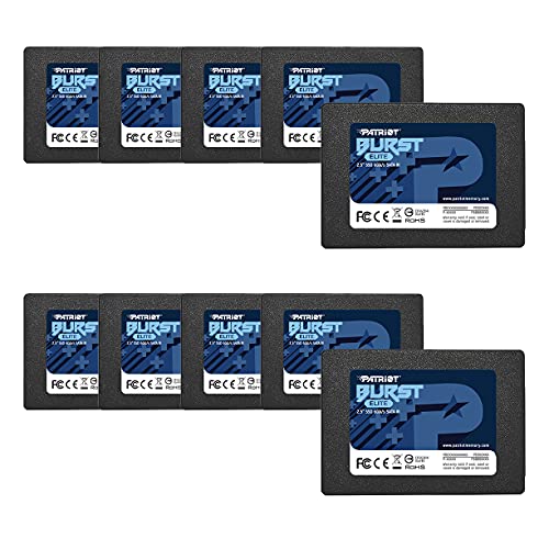 Patriot Memory Burst Elite SATA 3 240GB SSD 2.5 Inch - 10 Pack