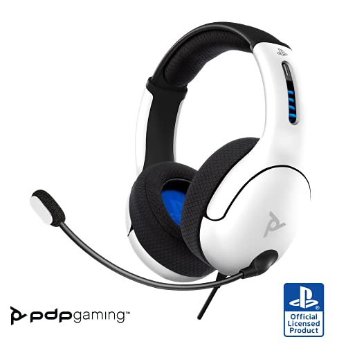 PDP LVL50 Wired Headset: White - PS5/PS4