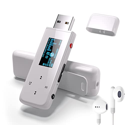 PECSU 32GB USB MP3 Player with Clip and Bluetooth