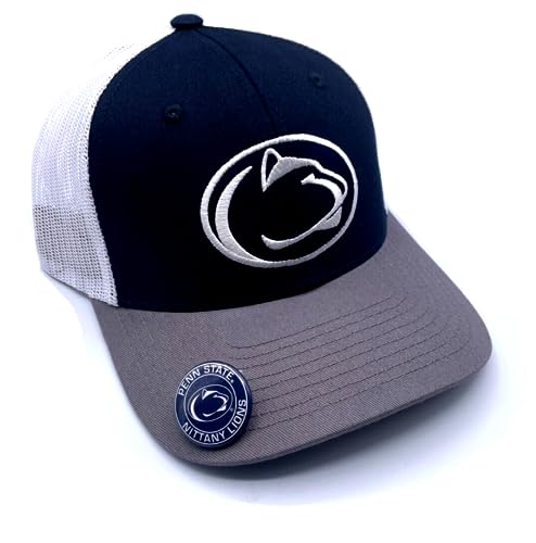 Penn State Classic Mesh Trucker Hat Adjustable Team Logo Embroidered Cap