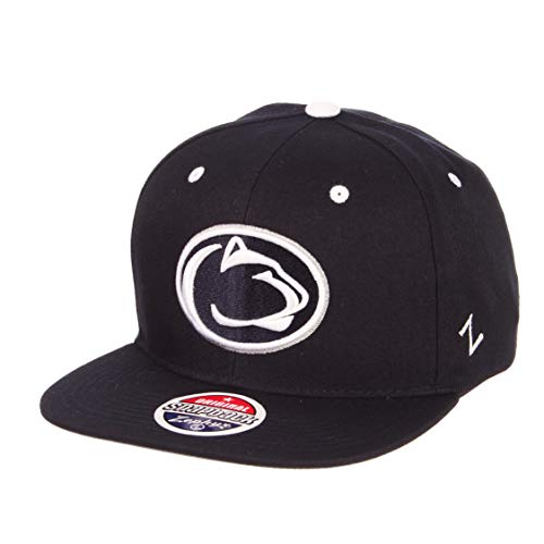 Penn State Nittany Lions Navy Blue Z11 Adjustable Snapback Cap - NCAA, PSU Flat Bill Zephyr Baseball Hat
