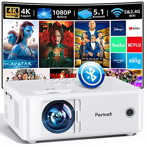 Pericat Projector with WiFi and Bluetooth