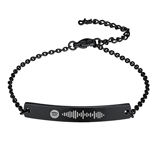 Personalized Spotify Scan Link Bracelet