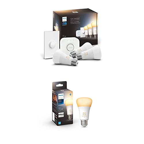 Philips Hue 75W White Ambiance Starter Kit + Extra Bulb