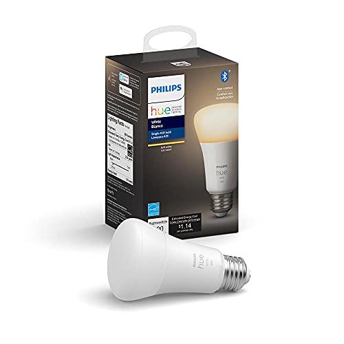 Philips Hue White A19 LED Bulb - Voice Control, Customizable Lighting