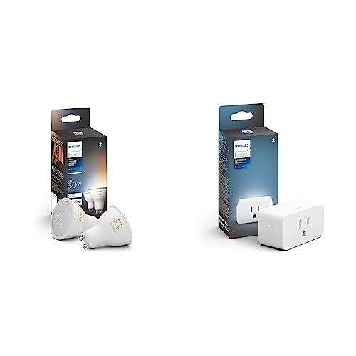 Philips Hue White Ambiance LED Smart GU10 Bulb & Smart Plug