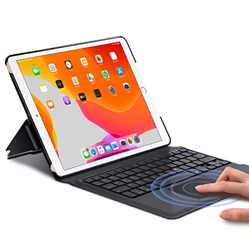 Phixnozar Keyboard Case for iPad - Stable Touchpad Function - Black