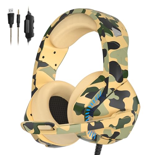 PHOINIKAS PS4 Gaming Headset with 7.1 Surround Sound
