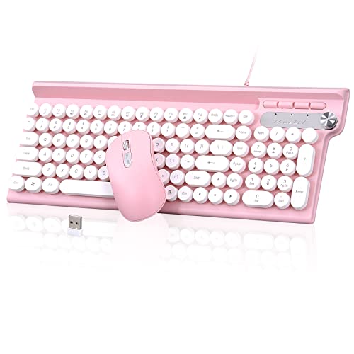 Pink Keyboard and Mouse Combo