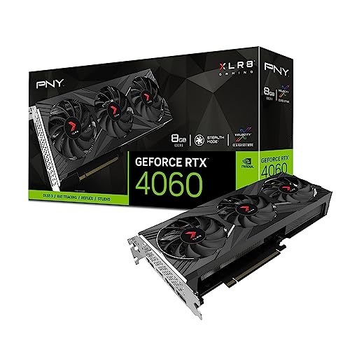 PNY GeForce RTX™ 4060 8GB XLR8 Gaming Verto RGB Triple Fan Graphics Card