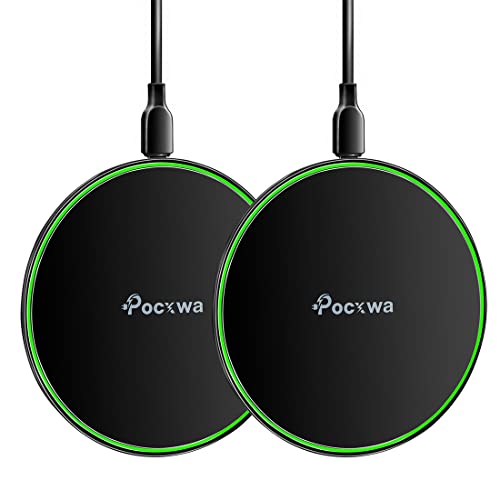 Pocxwa Wireless Charger - Fast Charging Pad for Samsung Galaxy