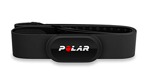 POLAR H10 Heart Rate Monitor, Bluetooth HRM Chest Strap - iPhone & Android Compatible, Black