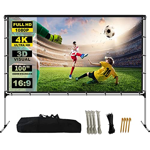 Portable 100 inch Projector Screen: Setup in Minutes