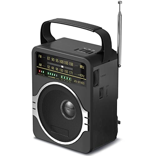 Portable AM FM Radio with Bluetooth 5.0